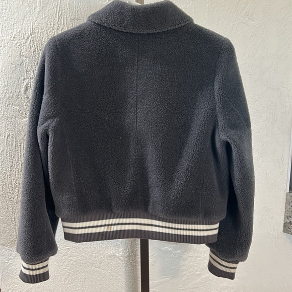 Samantha Sipos Grey Varsity Bomer Jacket - Picture 2 of 6